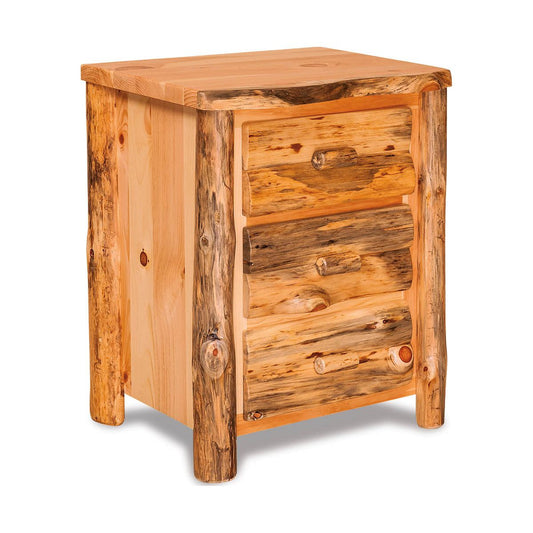 Rustic Pine 3 Drawer Nightstand FS