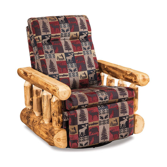Aspen Swivel Glider Chair Cabin Fabric (fabric choice available) FS