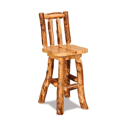 Aspen Swivel Bar Stool with Back FS