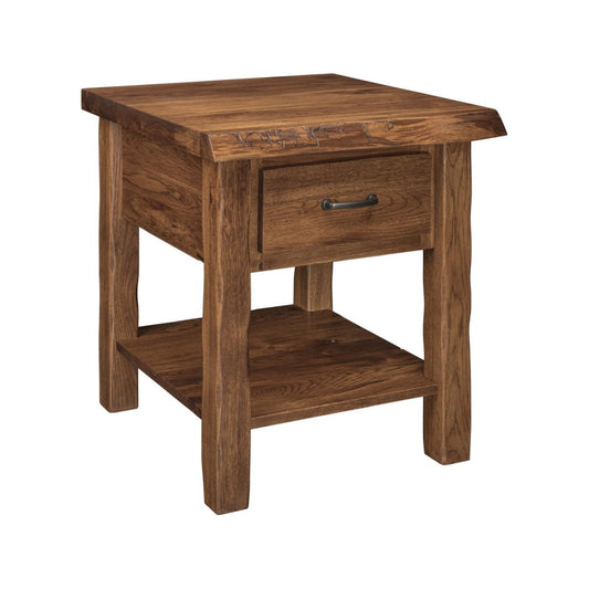 Cross Lake Live Edge 1 Drawer Night Stand