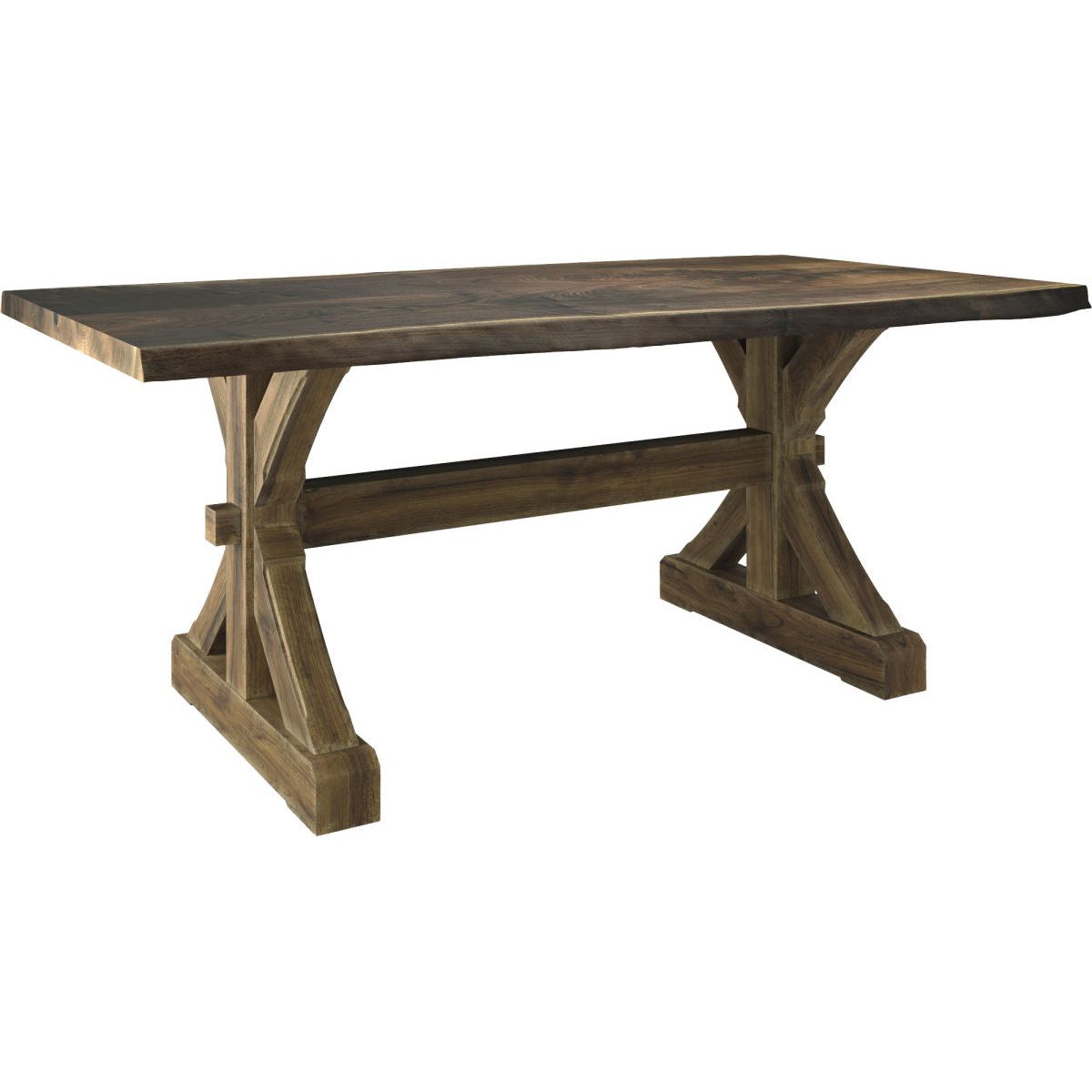 Live Edge Barn Beam Trestle