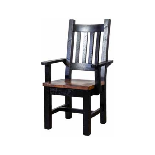 R/C Maplewood Arm Chair with Scoop Seat
