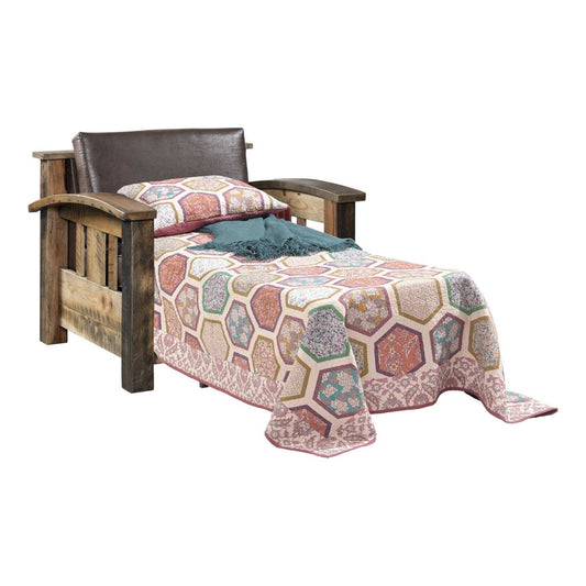 Heritage Hollow Reclaimed Barnwood Sleeper Chair