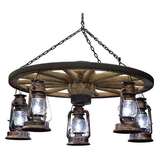 Wagon Wheel Chandelier