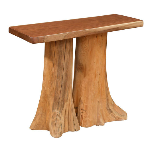 Black Walnut Stump Sofa Table