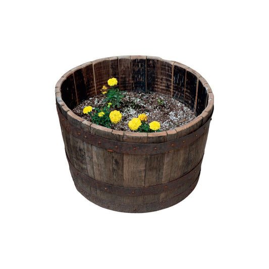Barrel Flower Pot