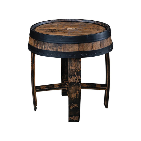 Barrel Top End Table