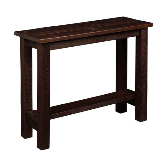 Reclaimed Barnwood Sofa Table dark top