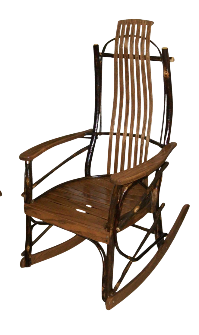 9 Slat Hickory Rocker