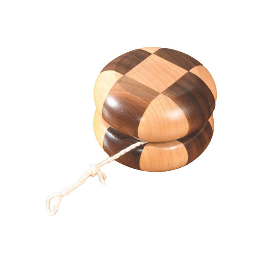 Checkered Yo Yo With Maple & Walnut