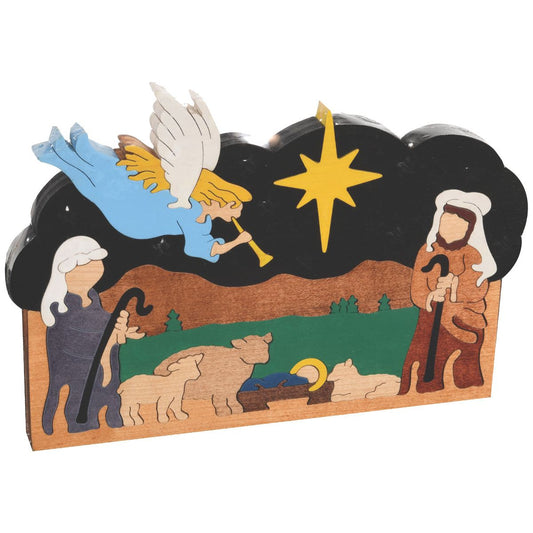 Shepherd Nativity Scroll Saw Puzzle