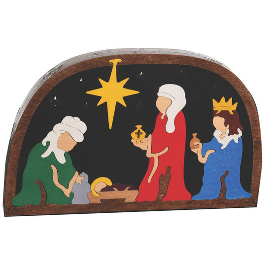 Wisemen Nativity Scroll Saw Puzzle