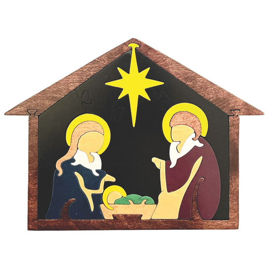 North Star Nativity Scroll Saw Puzzle