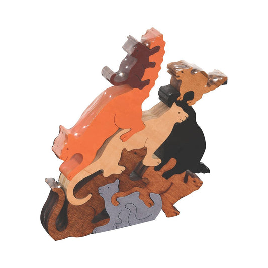 Pile Of Cats Scroll Saw Puzzle