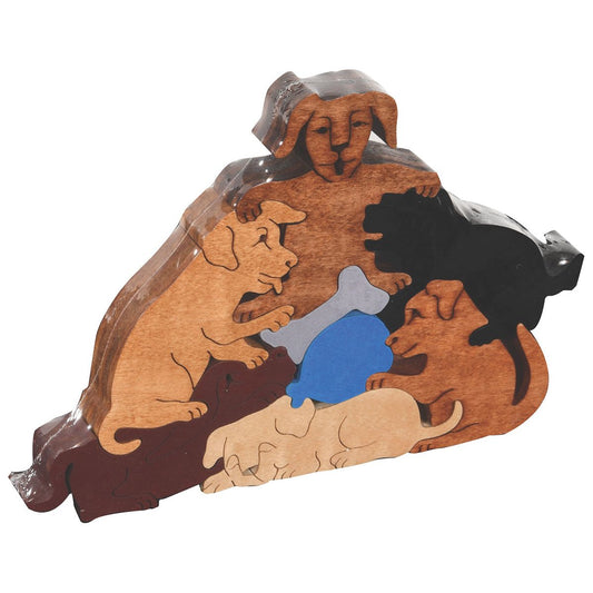 Pups With Toys Scroll Saw Puzzle