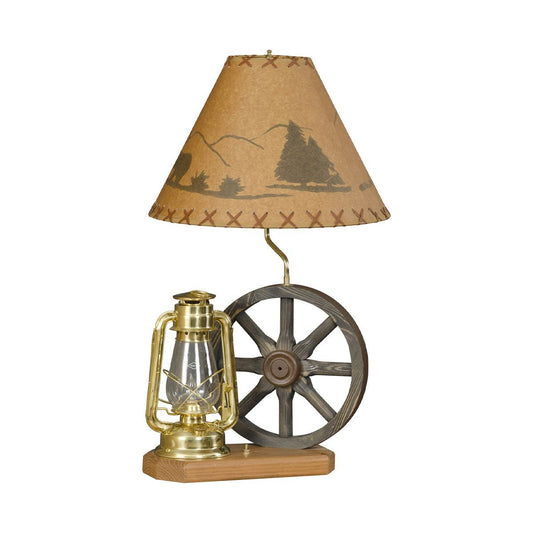 Wagon Wheel Lamp