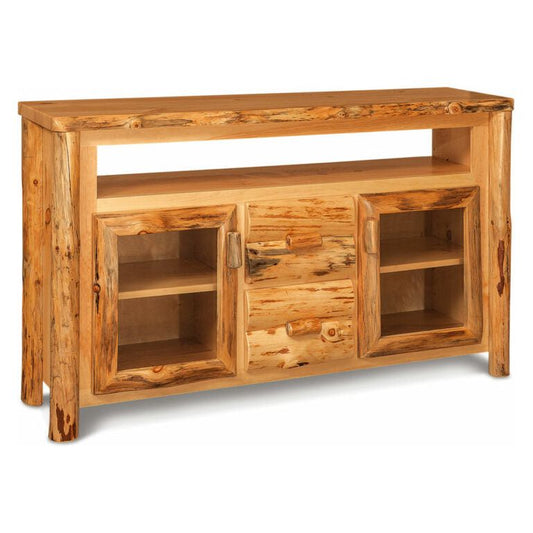Rustic Pine TV Entertainment Center
