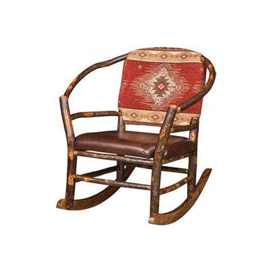 Hoop Chair Rocker w/Fabric Seat