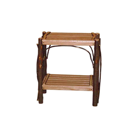 End Table Slatted Shelves