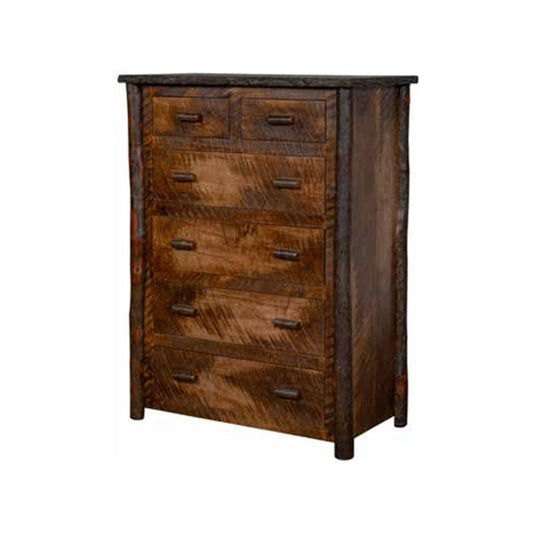 6 Drawer Hickory Chest