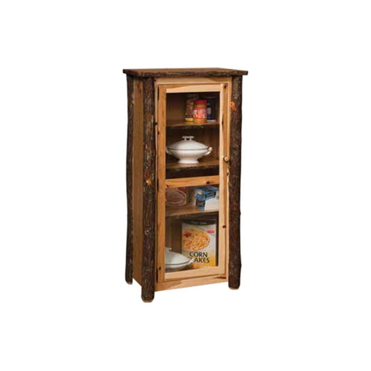 Jelly Cupboard with Glass Door and 3 Adjustable Shelves