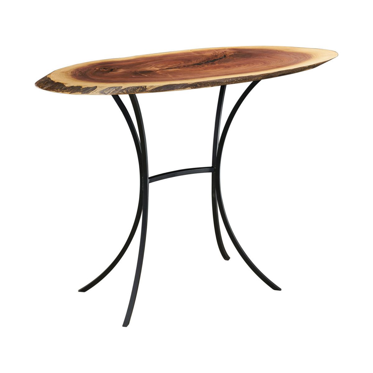 Walnut Oval Sofa Table