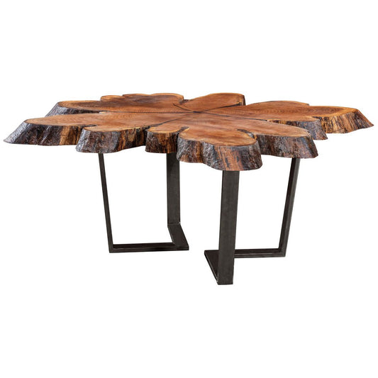 V Pedestal Base Library Table