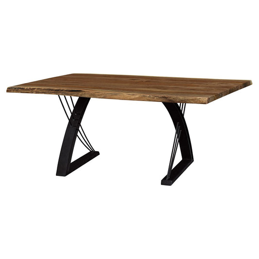 Walnut Dining Mirage Base Live Edge Table