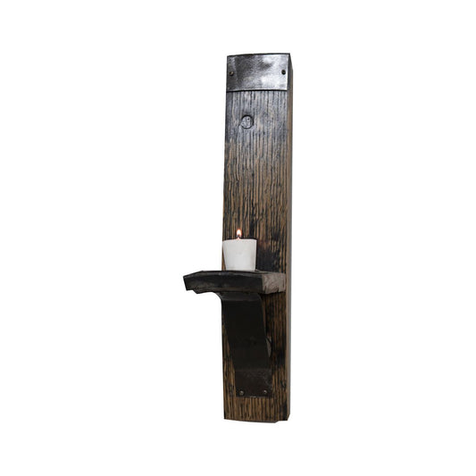 Whiskey Stave Candle Holder