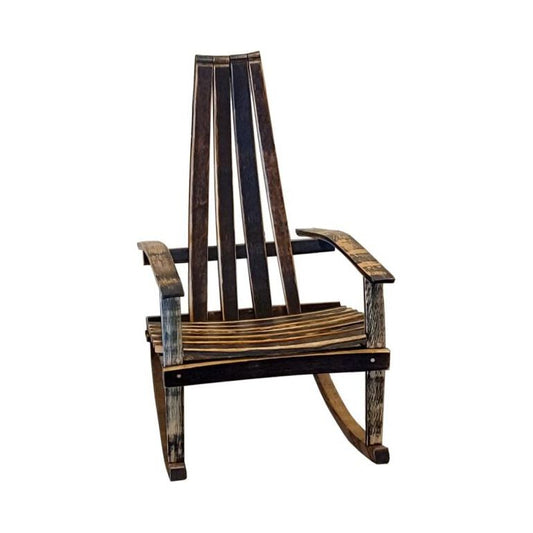 Whiskey Barrel Rocking Chair - Safe Outdoors