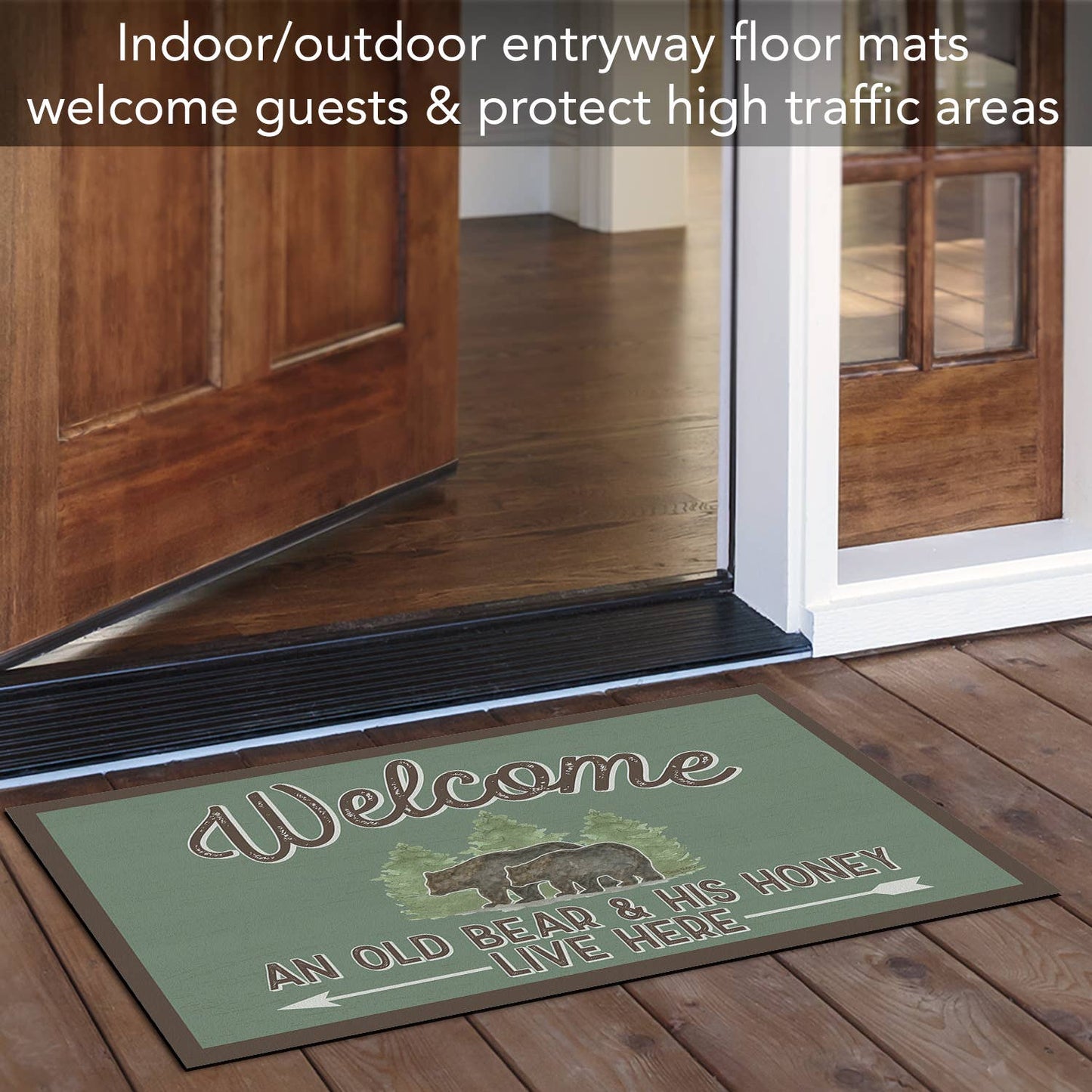 "Lost In The Woods" Indoor/Outdoor Entryway Floor Mat