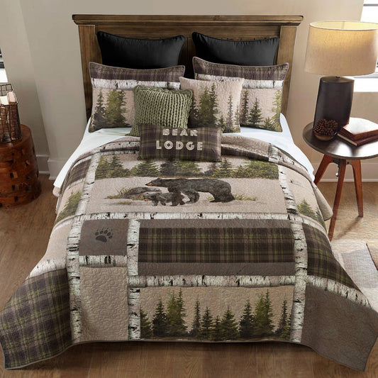 Donna Sharp Bear Panels 3PC Quilt Set