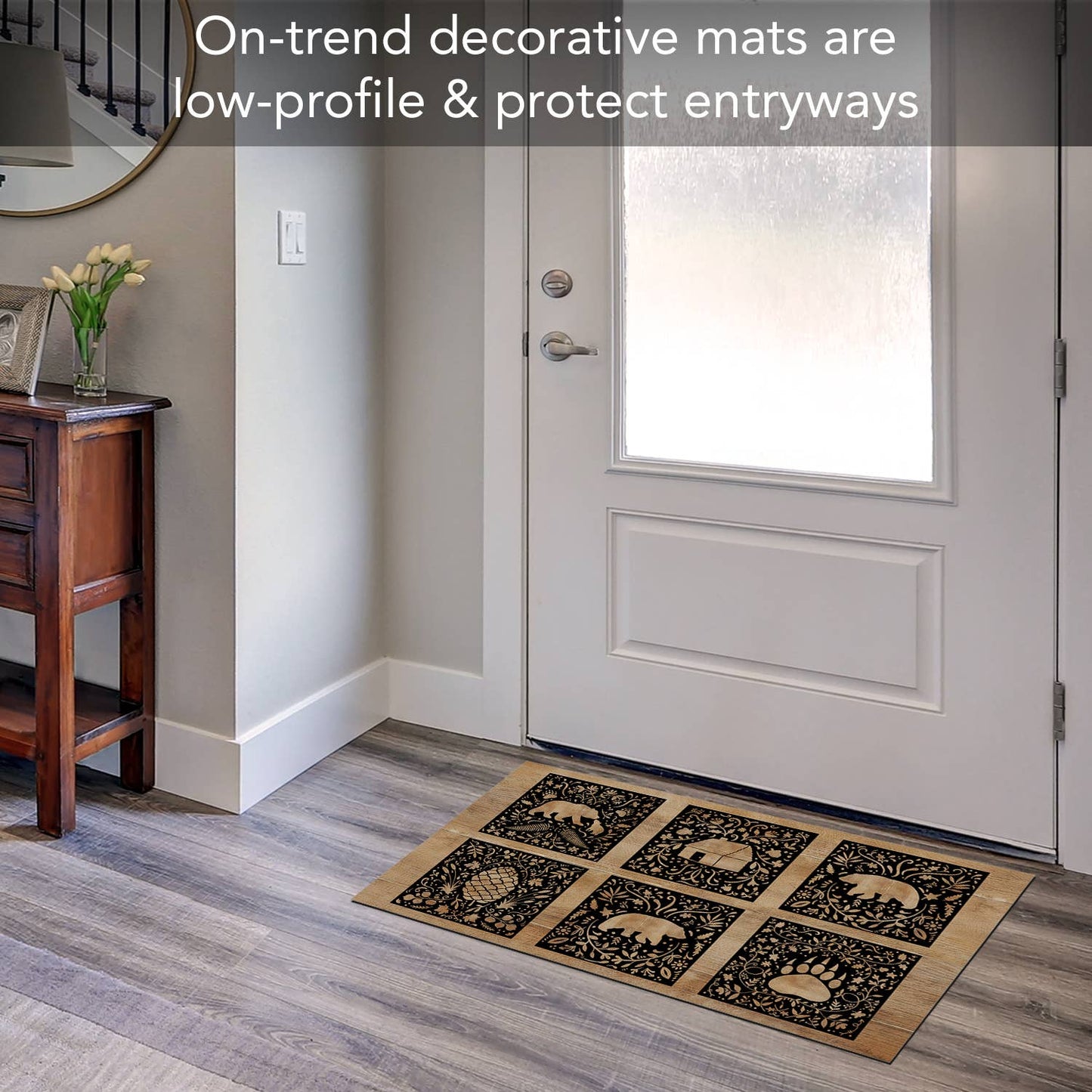 "Crafted Cabin" Indoor/Outdoor Entryway Floor Mat