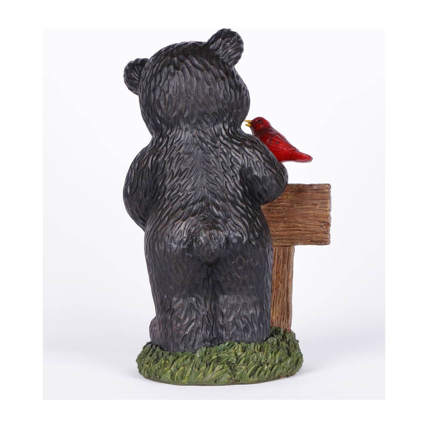 Bear Holding Welcome Sign