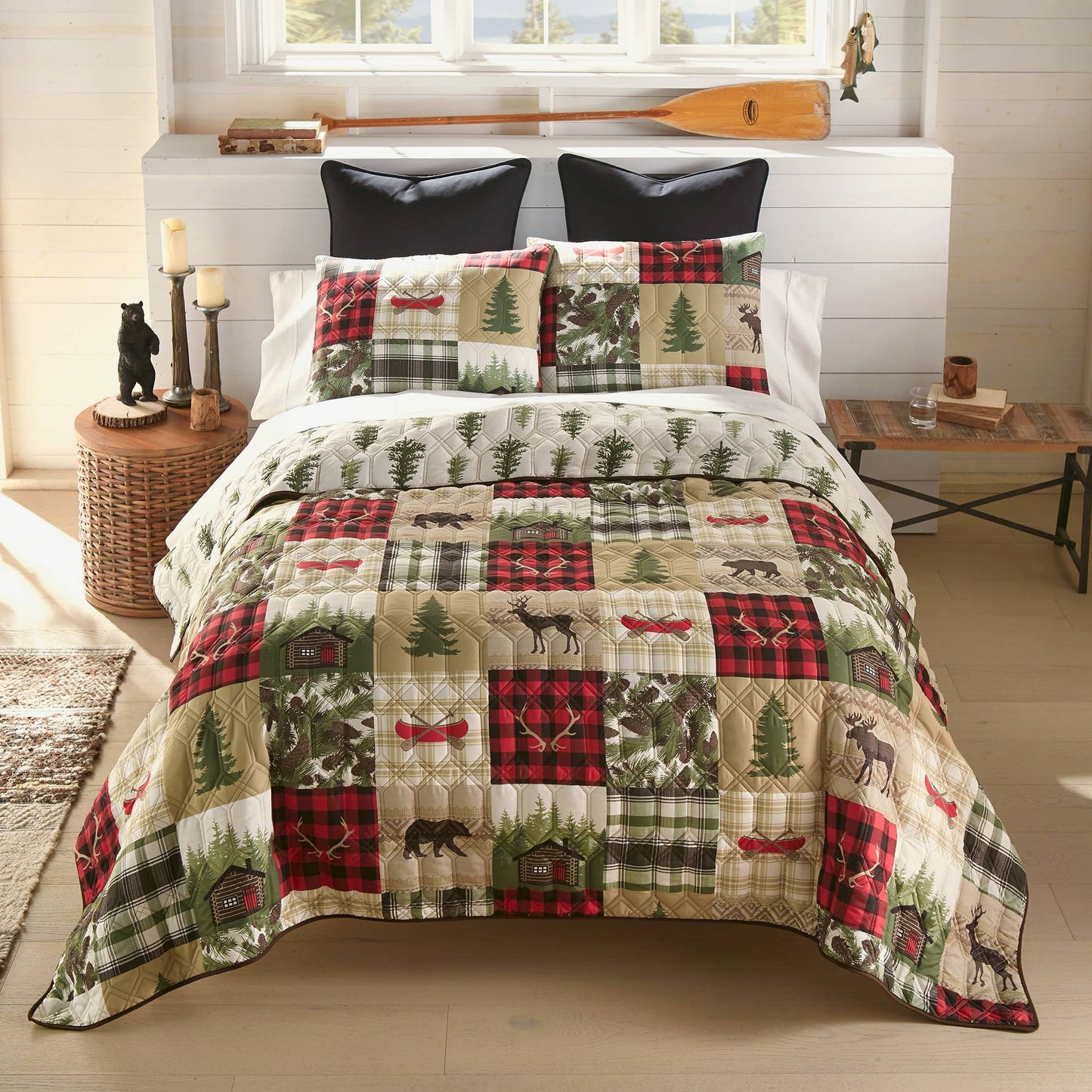 Donna Sharp Cedar Lodge 3PC Quilt Set