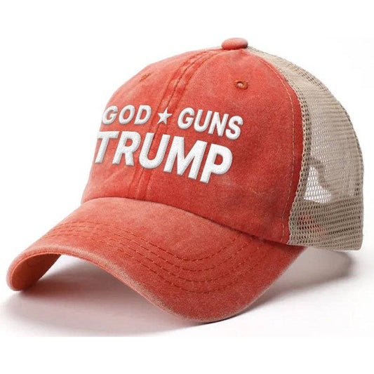 God Guns Trump Trucker Mesh Hat 0998