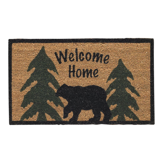 Welcome Home Black Bear Doormat