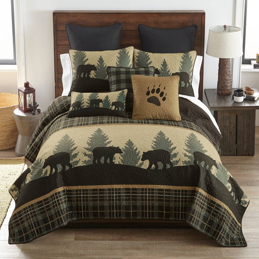 Donna Sharp Bear Walk Plaid Quilted Bedding