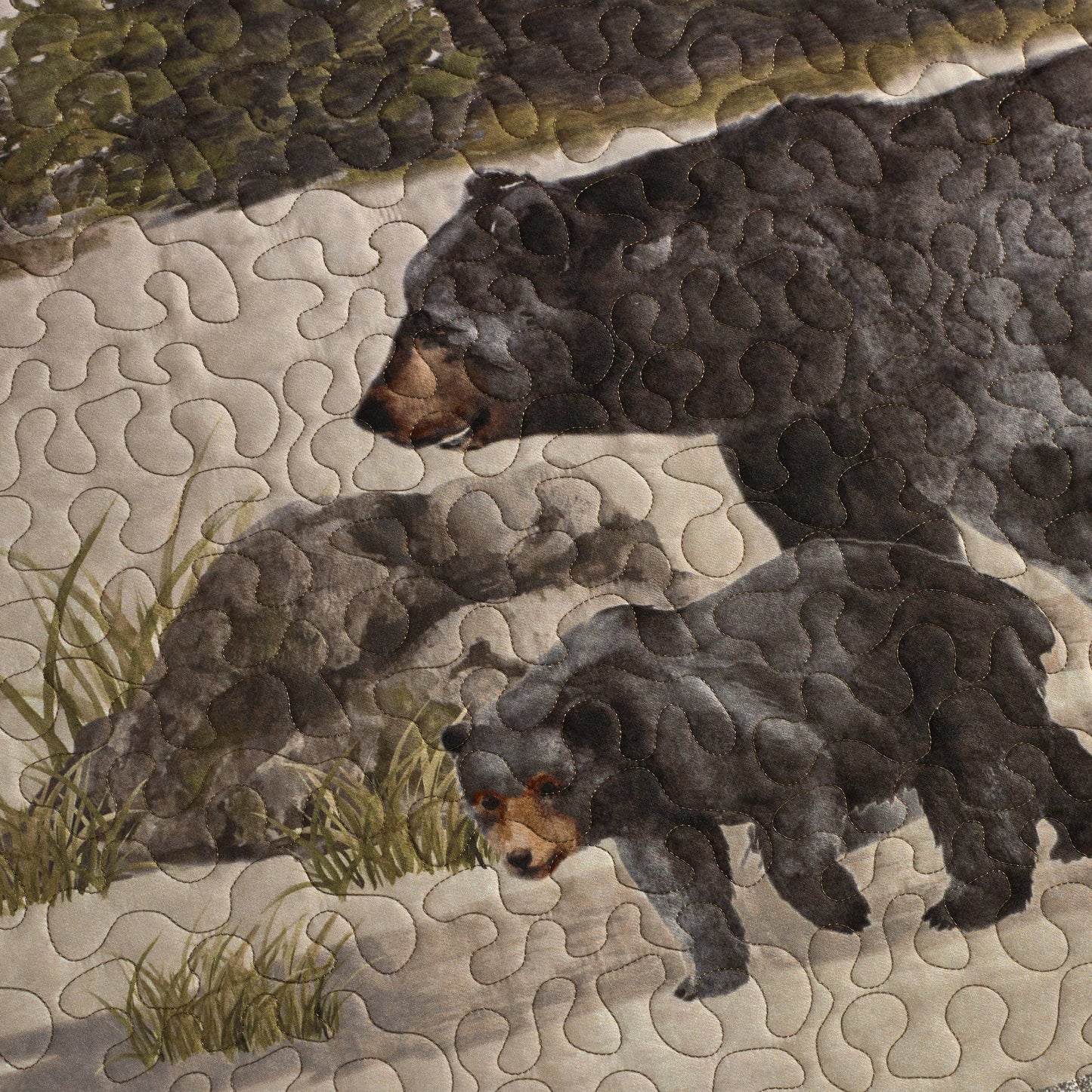 Donna Sharp Bear Panels 3PC Quilt Set